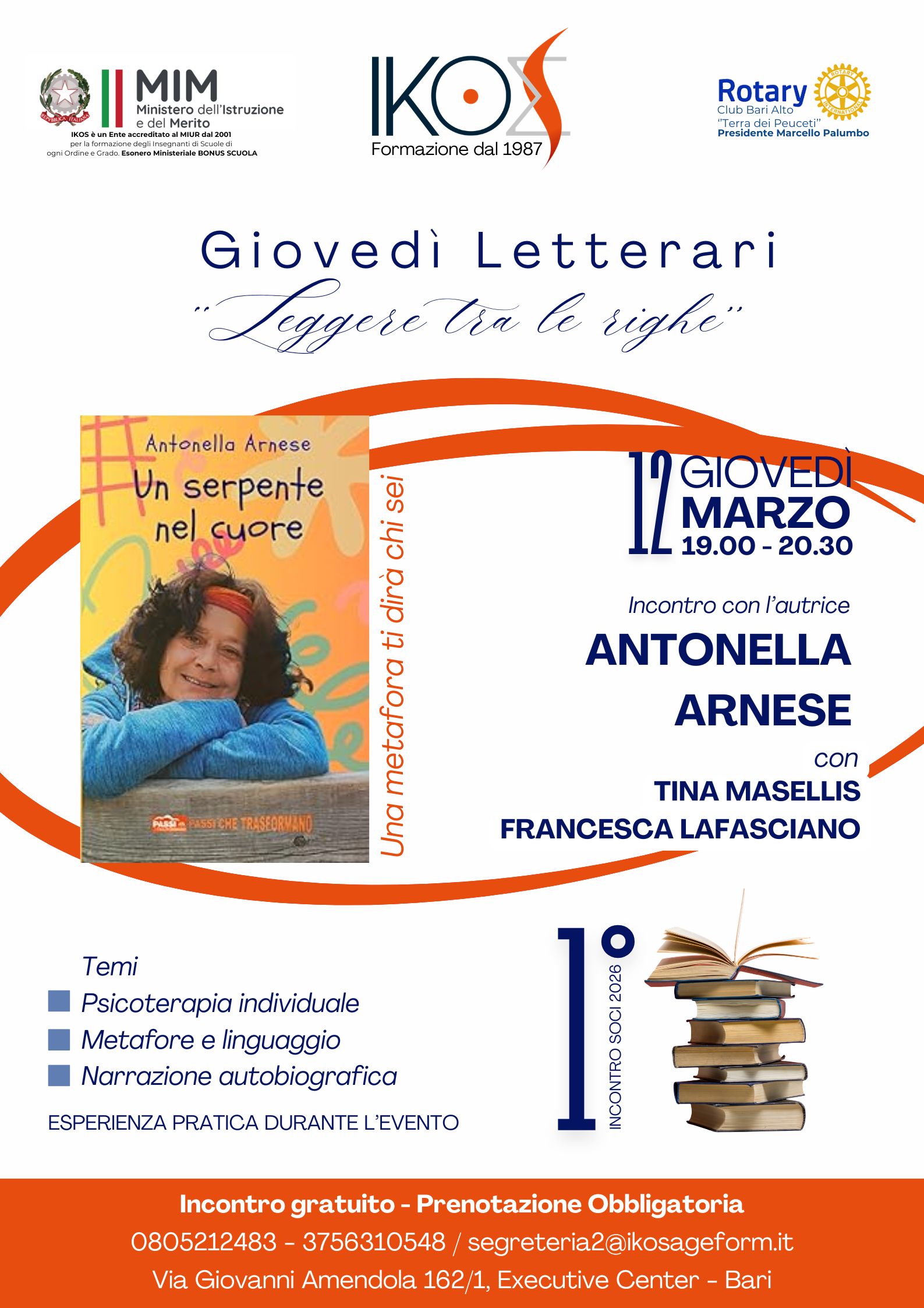 Giovedì Letterari – “Un Serpente nel cuore