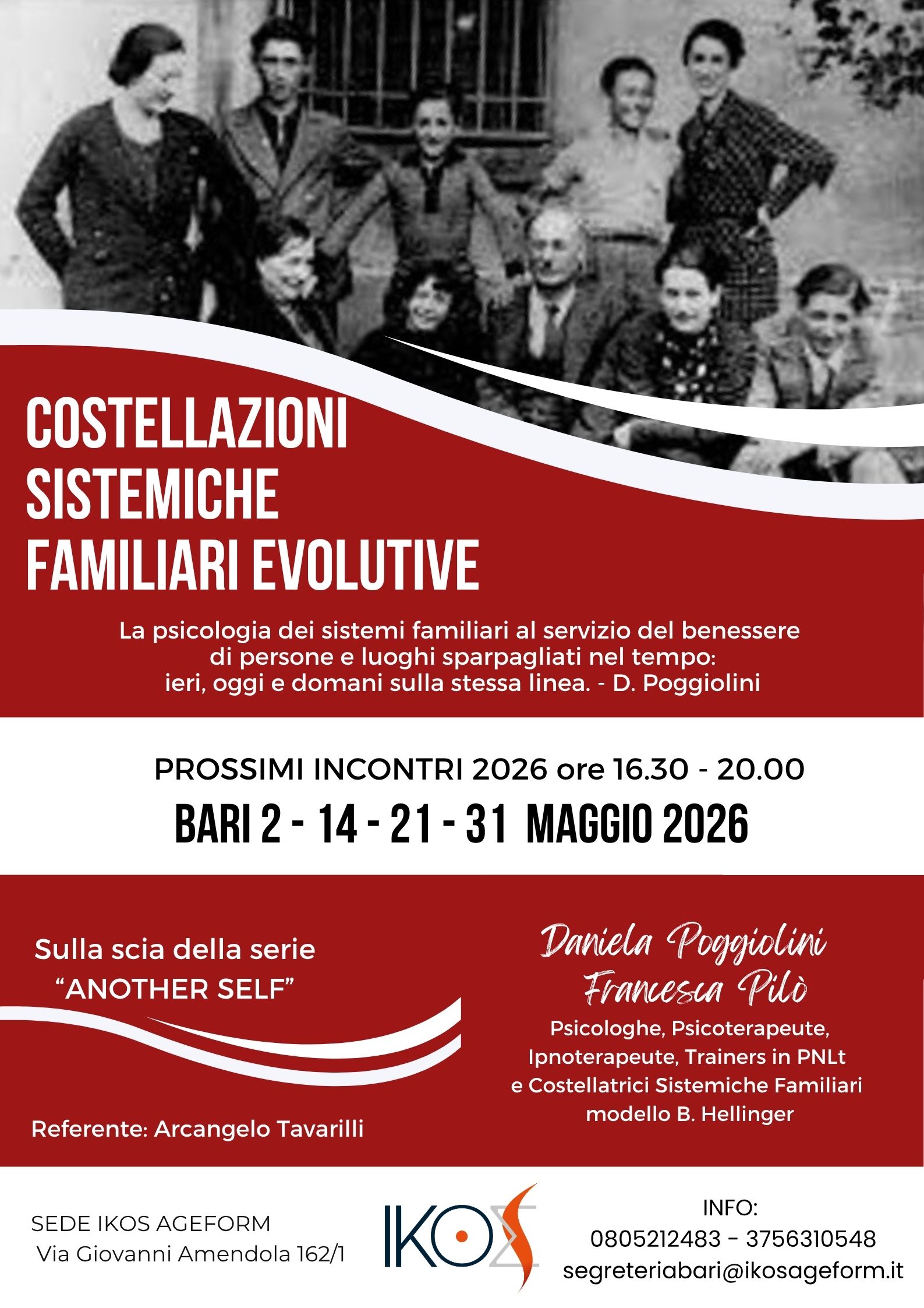 COSTELLAZIONI SISTEMICHE FAMILIARI EVOLUTIVE - Maggio 2026 