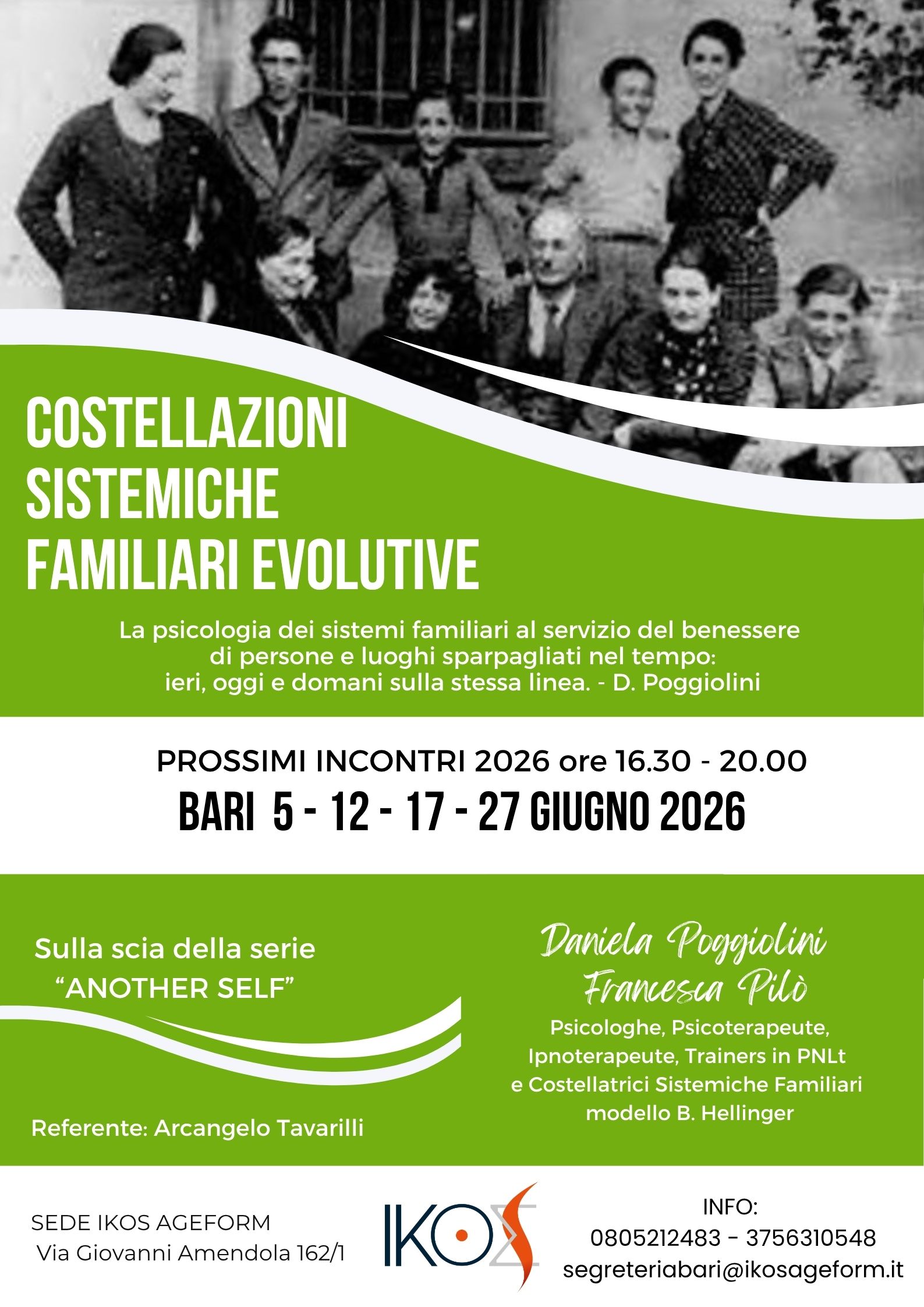 COSTELLAZIONI SISTEMICHE FAMILIARI EVOLUTIVE - Giugno 2026 