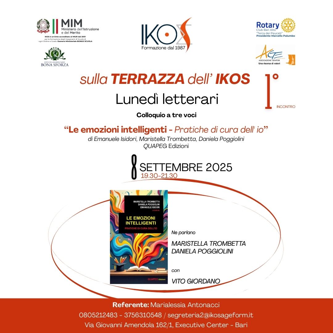 SULLE TERRAZZE DELL' IKOS : LUNEDI' LETTERARI - 1° INCONTRO
