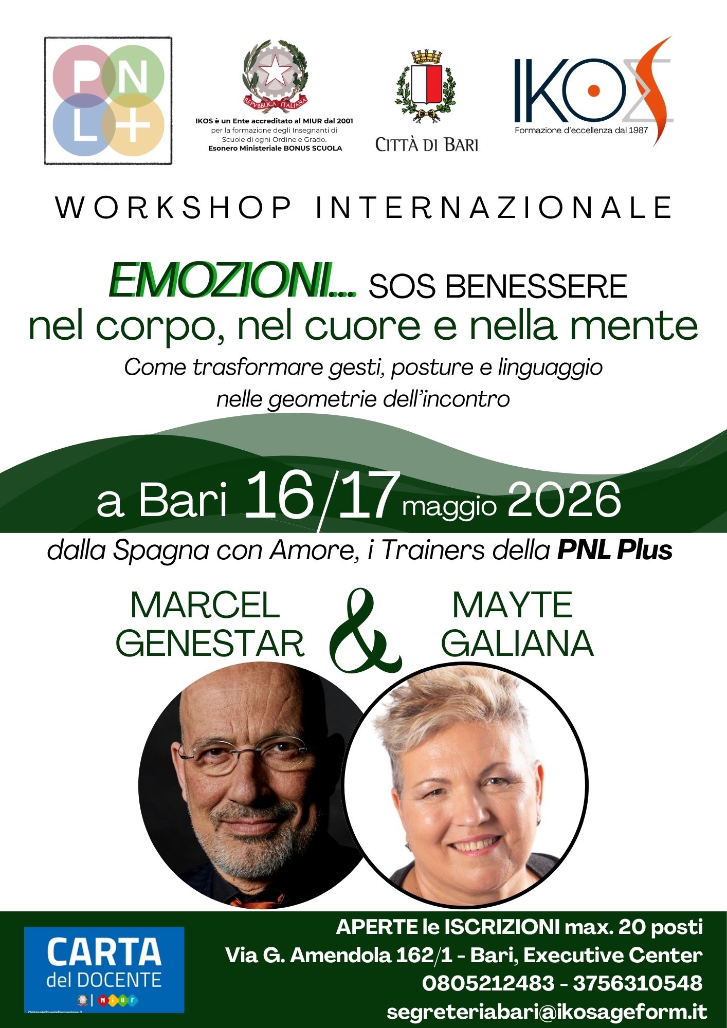 WORKSHOP INTERNAZIONALE: PNL PLUS 