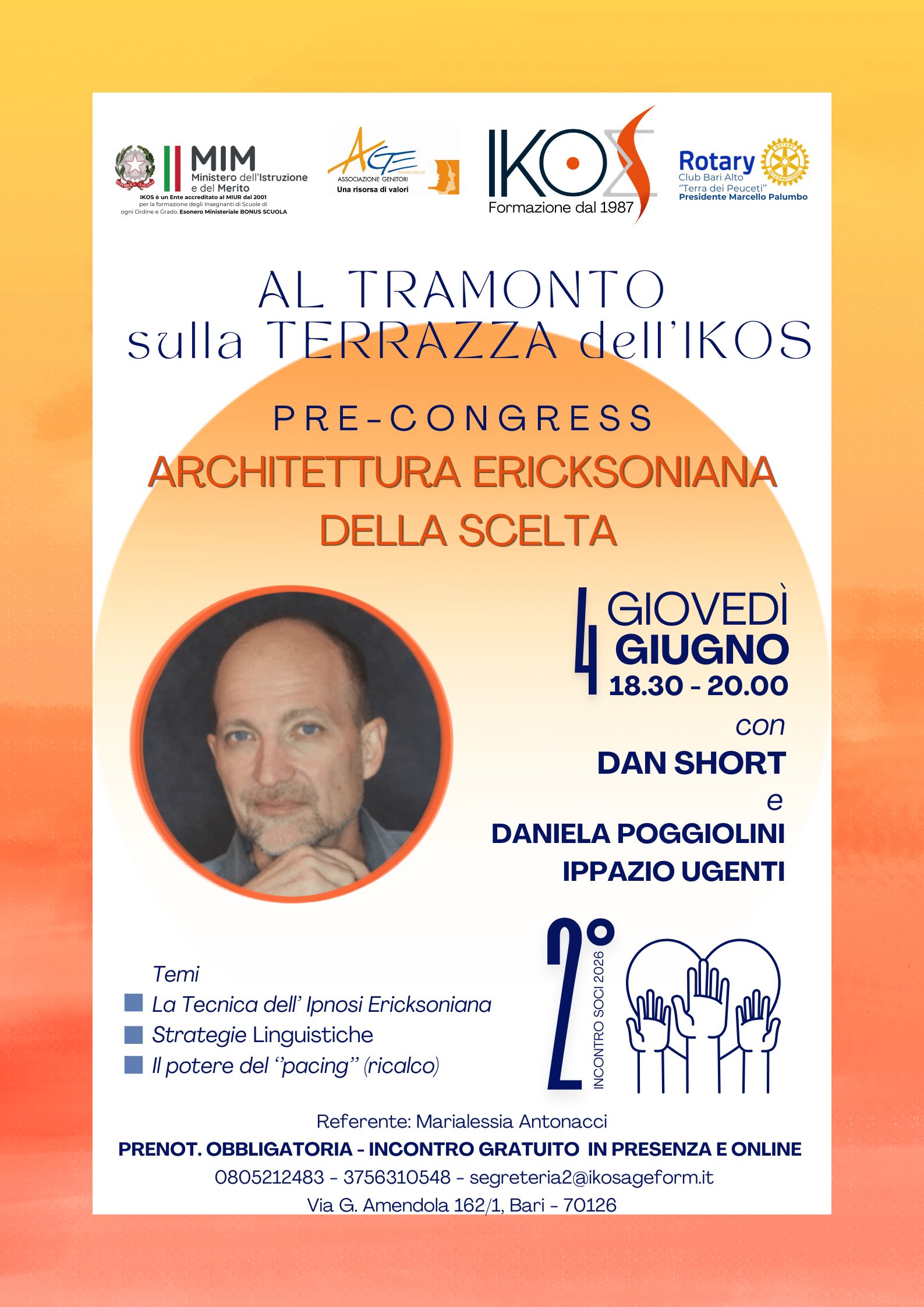 Pre-Congress: Architettura Ericksoniana della Scelta - 4 Giugno 2026
