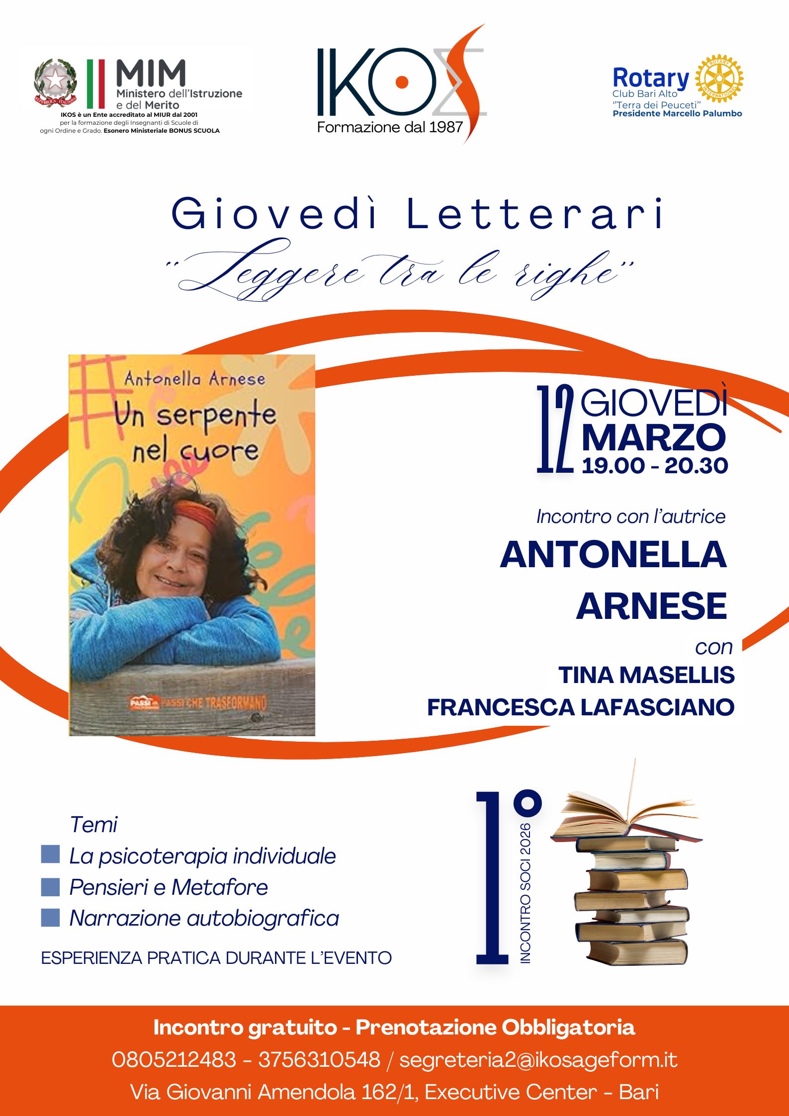 Giovedì Letterari – “Un Serpente nel cuore